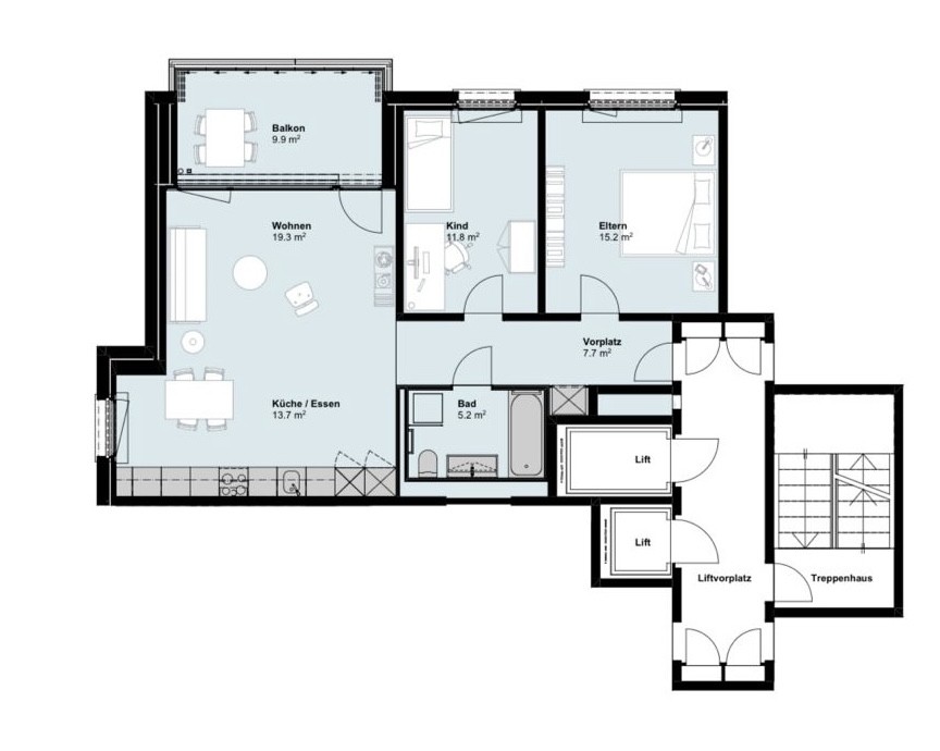 Appartement de 3 ½ pièces, photo 8 sur 8