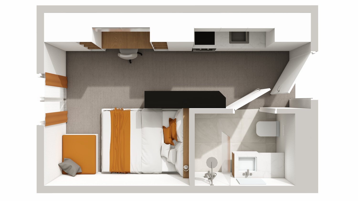 Appartement meublé de 1 pièce