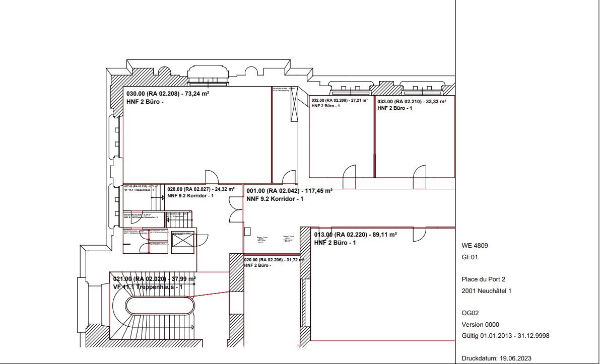 73m² office