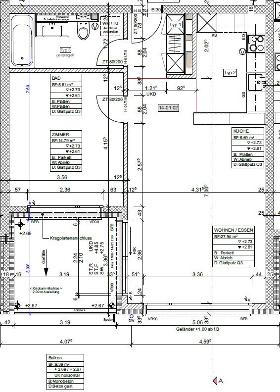 Appartement de 2 ½ pièces