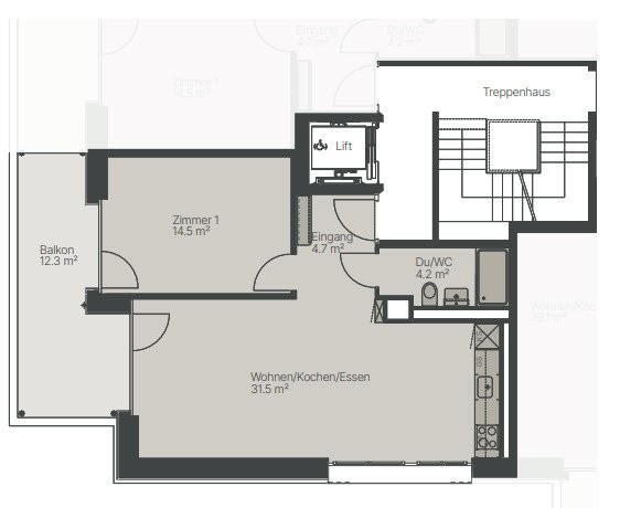 Appartement de 2 ½ pièces, photo 7 sur 7