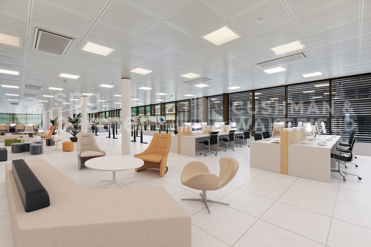 2480m² office