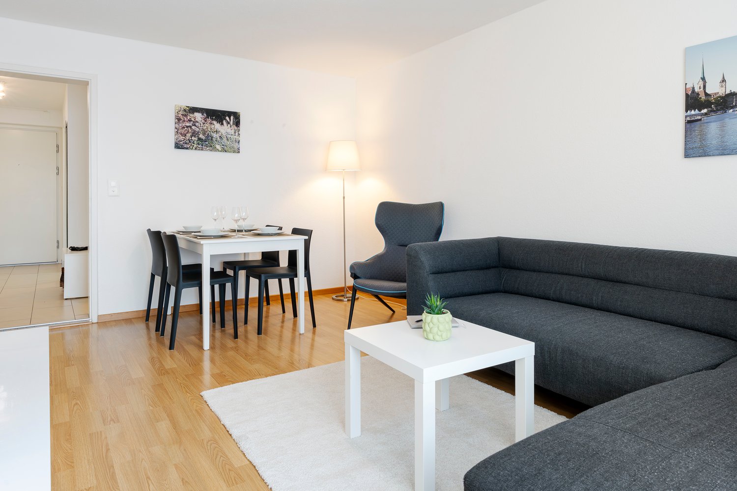 3 pièces appartement meublé