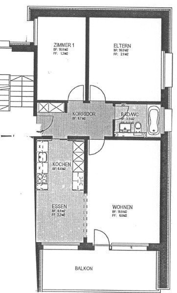 Appartement de 3 ½ pièces