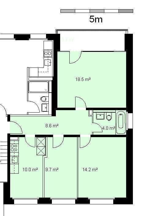 Appartement de 3 pièces