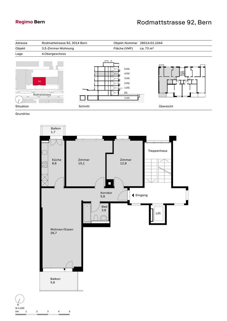 Appartement de 3 ½ pièces, photo 9 sur 9