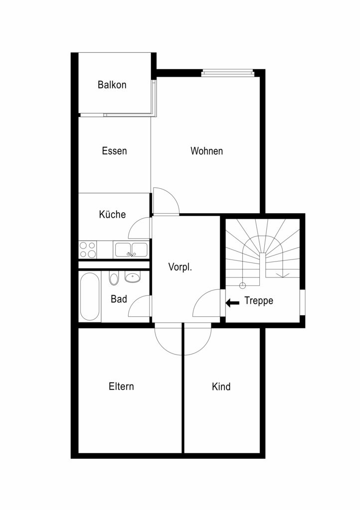 3 ½ pièces appartement
