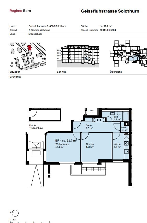 Appartement de 2 pièces