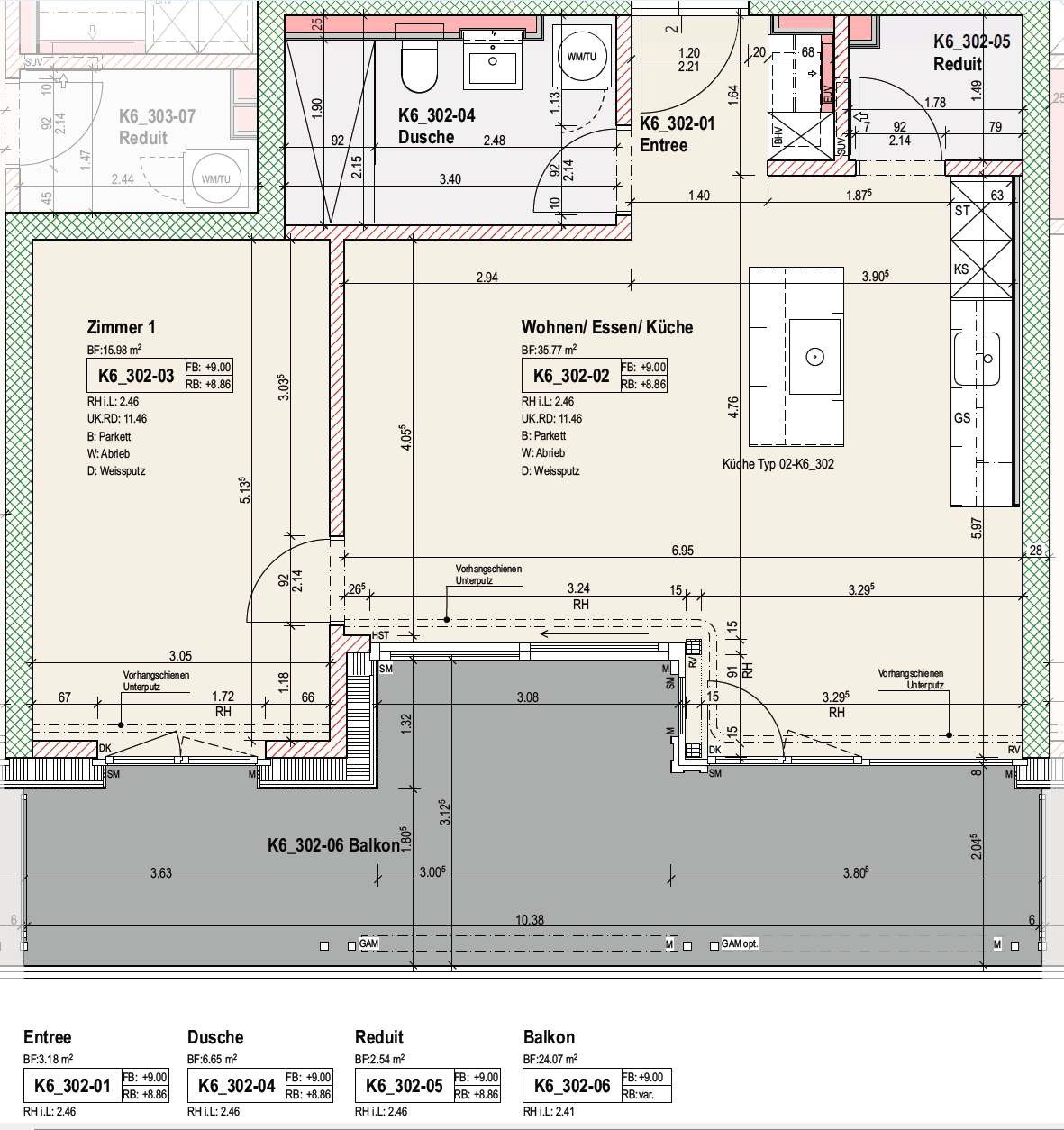 2 ½ rooms apartment