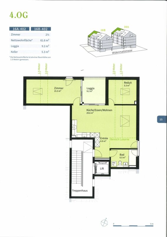 Appartement de 1 ½ pièce, photo 3 sur 4